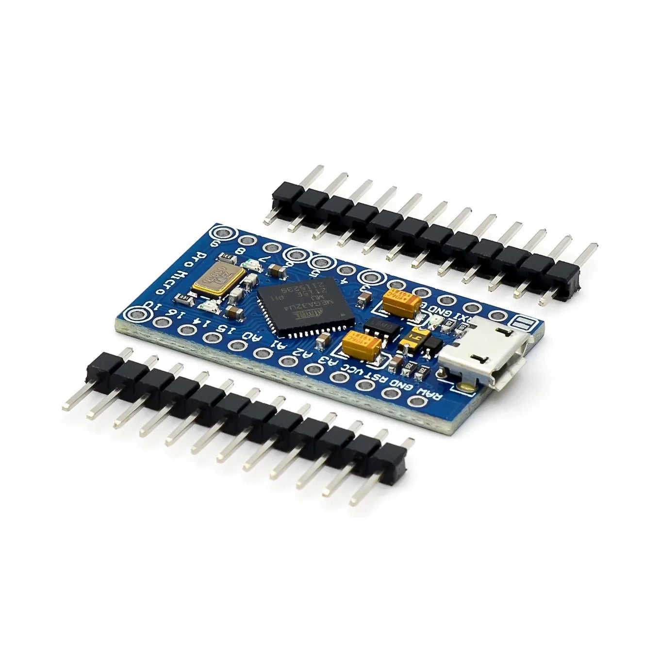 Placa Pro Micro ATmega32U4 para Arduino con Header Pines Doble Fila (Compatible Leonardo)