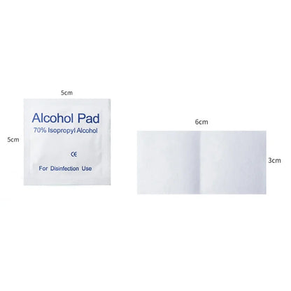 100Pcs/box 75% Alcohol Wipes Individually Wrapped for Disposable Cleaning Pads Car Detail Glass Wash Towel Screen Glasses Clean