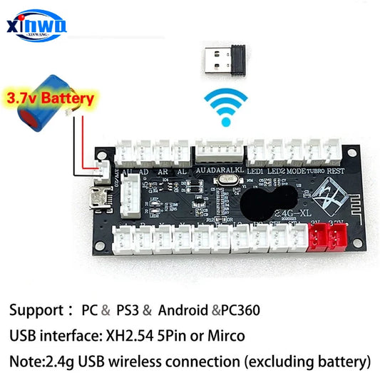 Placa Encoder USB Zero Delay para Joystick Controladora Juego Lucha compatible Raspberry Pi/PC/PS3/Switch/Android (DIY Arcade Neo Geo)