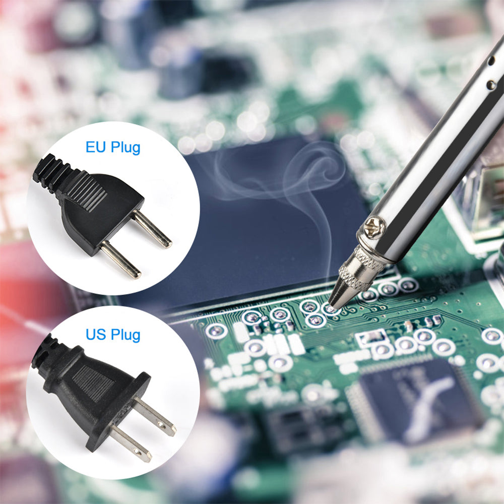 Pluma Succión Estaño Eléctrica AC 110V/220V (Cautín 30W) Máquina Desoldadora Succión Vacío PCB Herramienta Soldadura