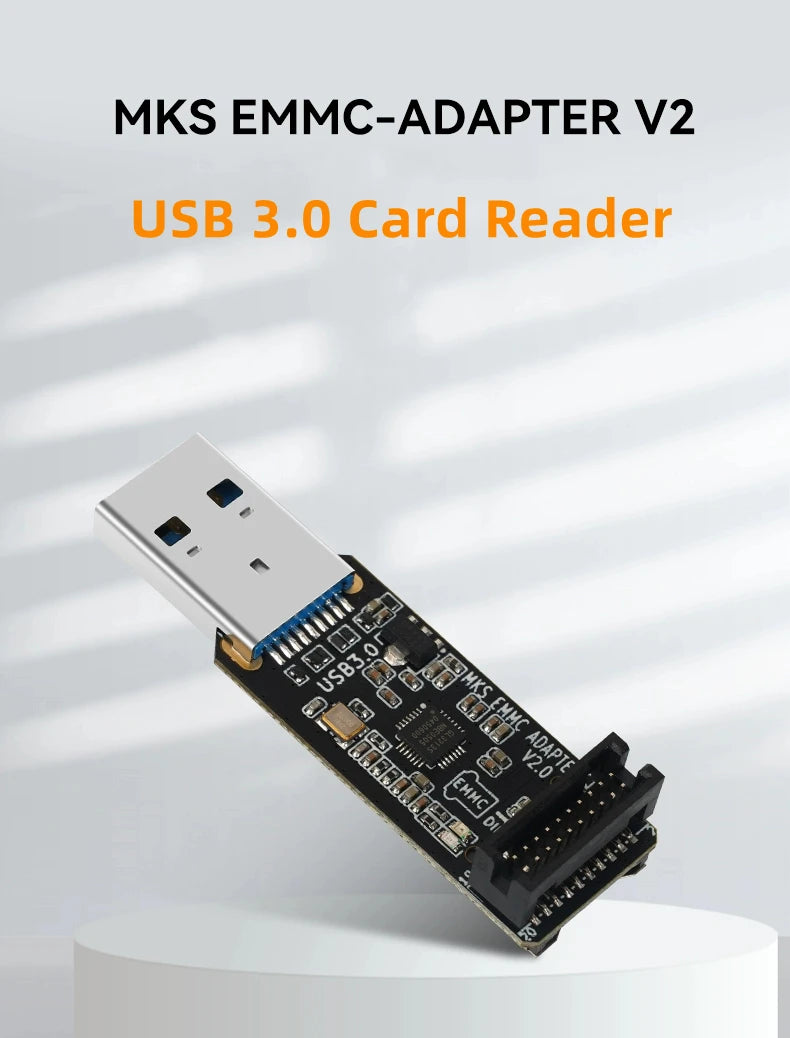 Lector Tarjetas USB 3.0 KUFAN MKS EMMC-ADAPTER V2 para Módulo MKS EMMC / MicroSD / TF