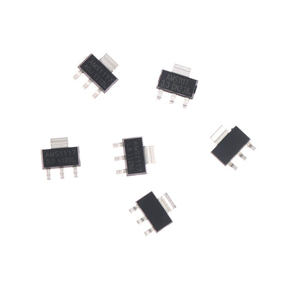 Set 70 Pcs Kit Reguladores Voltaje AMS1117 (7 Valores: 1.2V, 1.5V, 1.8V, 2.5V, 3.3V, 5.0V, ADJ) 10 Pcs/Valor