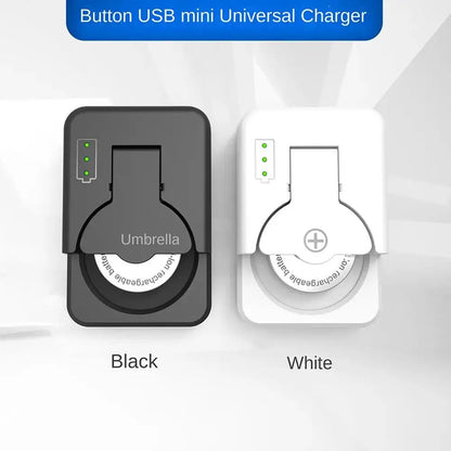 Mini Cargador Universal Portátil para Baterías Pila Botón (LIR2016/LIR2025/LIR2032/LIR1025) con Indicador LED