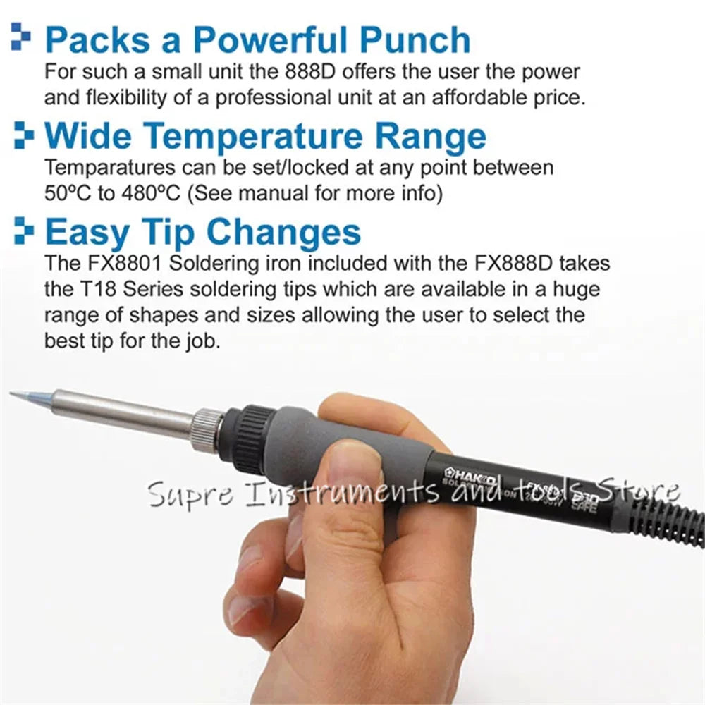 Original HAKKO FX-888D Digital Soldering Station FX888D 220V