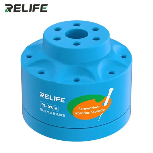 Rack Almacenamiento Herramientas Reparación Multifuncional Rotatorio 360° RELIFE RL-078A (Clasificación Ranura Multi-Agujero) Caja Herramientas