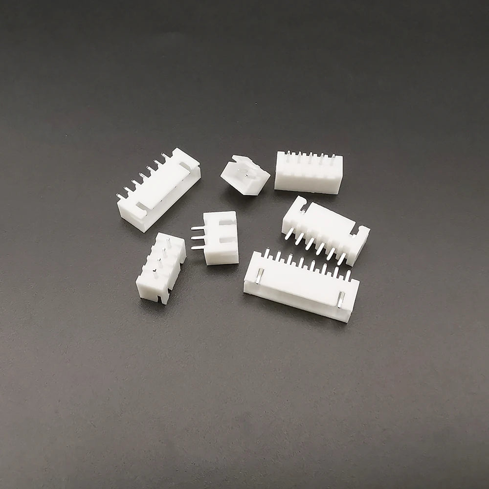 Set Conectores JST XH 2.54mm (2-8 Pines) Macho/Hembra con Cable 10/20cm 26AWG (5 Sets)