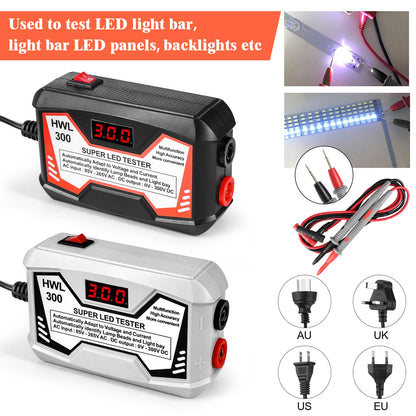 Tester LED 0-300V Output Probador Tiras Beads Mantenimiento TV LCD Inspección Multiuso