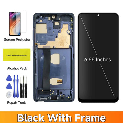Conjunto de pantalla TFT S20 Ultra para Samsung Galaxy S20 Ultra 5G G988 G988U pantalla Lcd pantalla táctil Digital con marco