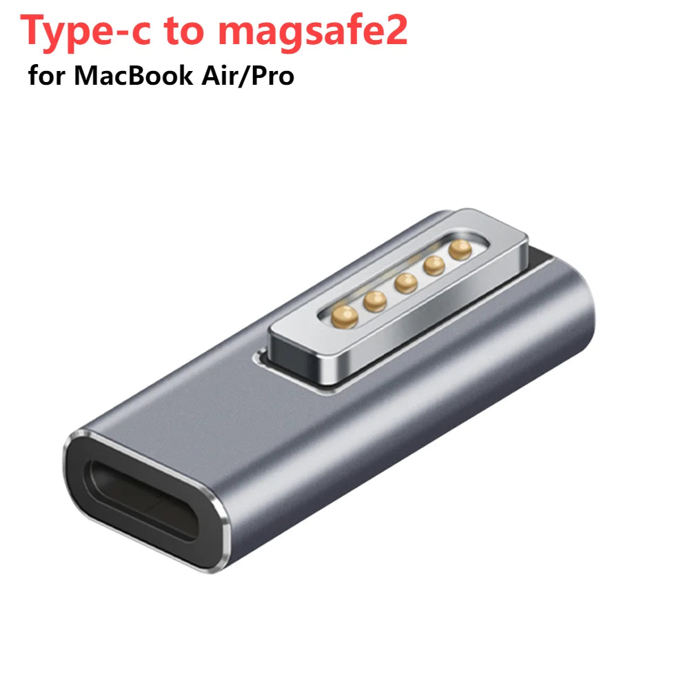 Adaptador Convertidor Magnético USB-C PD a MagSafe 1 / MagSafe 2 para MacBook Pro Plug Carga