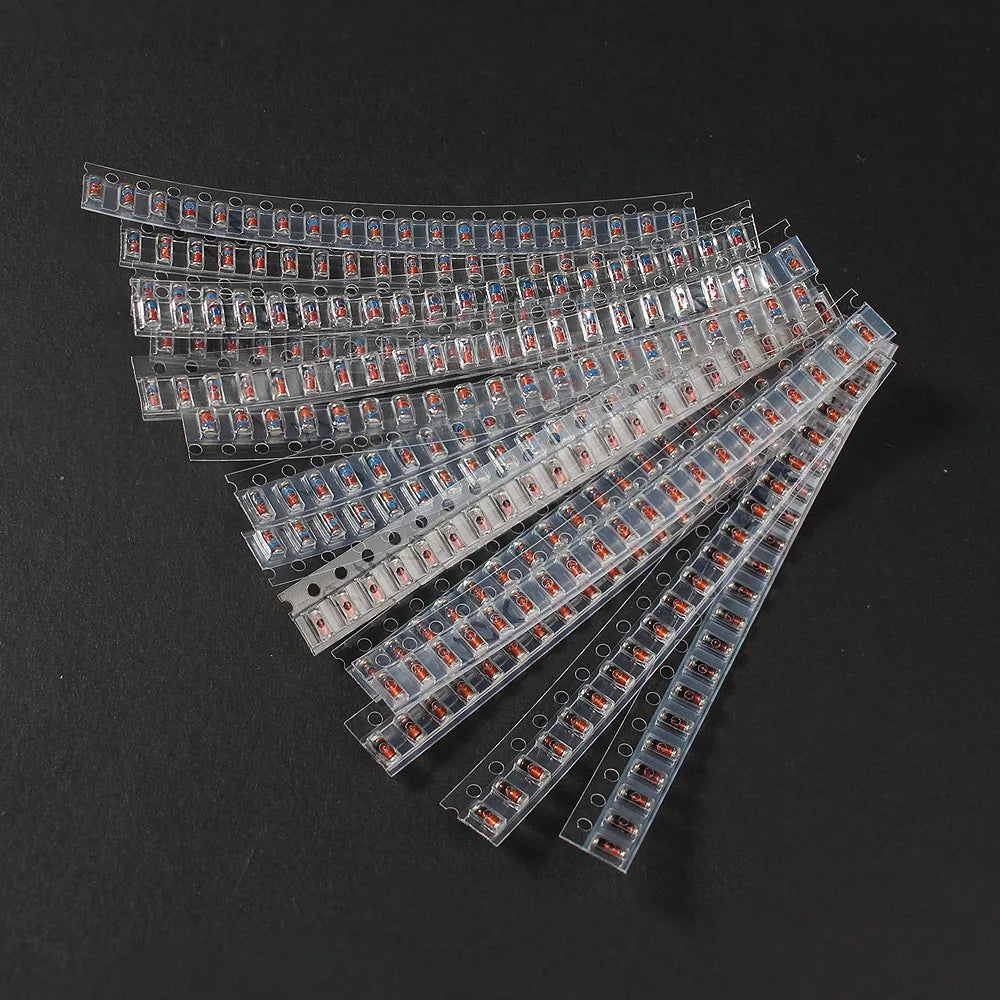 Kit Surtido Diodos Zener SMD LL34 (0.5W/1/2W, 3V-39V) 1N4148 (300 Unidades)