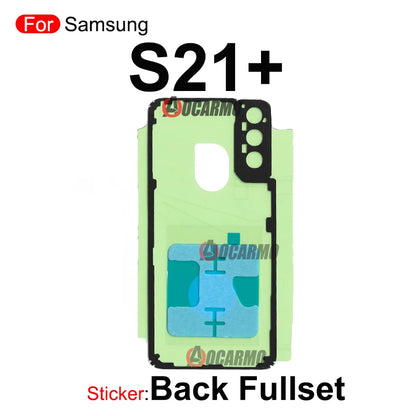 Adhesivo Doble Cara para Pegado Pantalla LCD Frontal y Tapa Batería Trasera Samsung Galaxy S21/S21+/S21FE/S21 Ultra