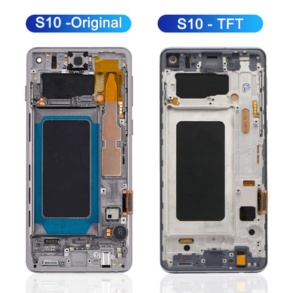 Pantalla LCD para SAMSUNG Galaxy S10 Plus, digitalizador de pantalla táctil con Marco, 100% probado, G973, G973F/DS, S10 +, G9750