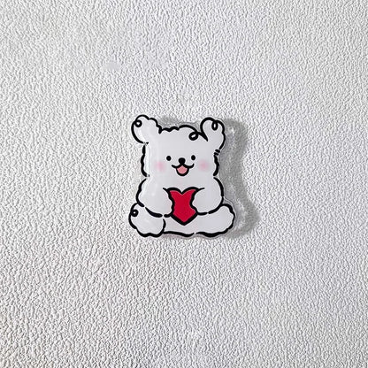 Soporte Anillo Dedal Teléfono Griptok Diseño Coreano Cachorro Cartoon para iPhone 16/Samsung/Universal