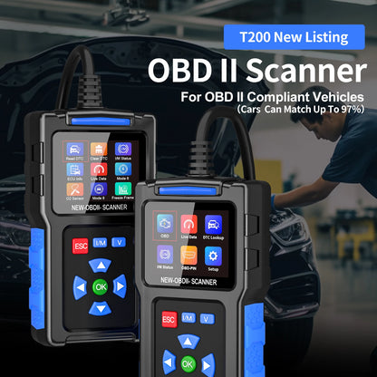 Scanner Automotriz OBD2 T200 - Lector Códigos Motor, Herramienta Diagnóstico Vehículo (Envío US Warehouse)