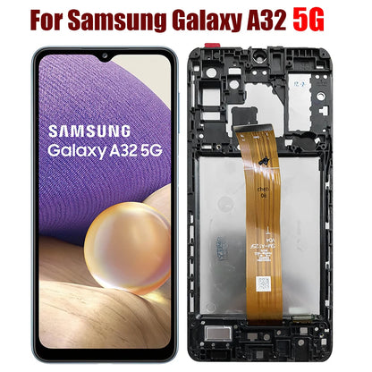 Pantalla AMOLED 6.5" con Marco y Digitalizador Táctil para Samsung Galaxy A32 5G (SM-A326B) (Reemplazo)