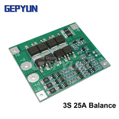 3S 20A 25A 40A 60A Li-ion Lithium Battery 18650 Charger Balance/Enhanced PCB BMS Protection Board For Drill Motor Module