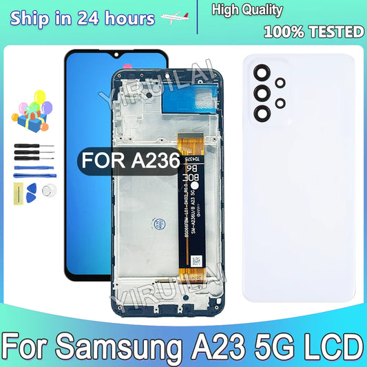 Pantalla LCD Amoled de 6,6 pulgadas para Samsung A23 5G A236, montaje de digitalizador con pantalla táctil para Samsung A236U A236B, Departamento de pantalla LCD