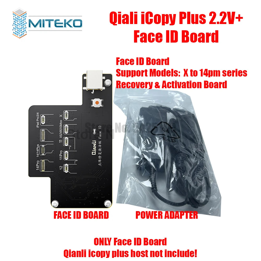 QIANLI iCopy Plus 2.3v 2025 Face ID Adaptor & Flex For X-14 PM Series Dot Matrix Recovery Activation Board Repair Tools