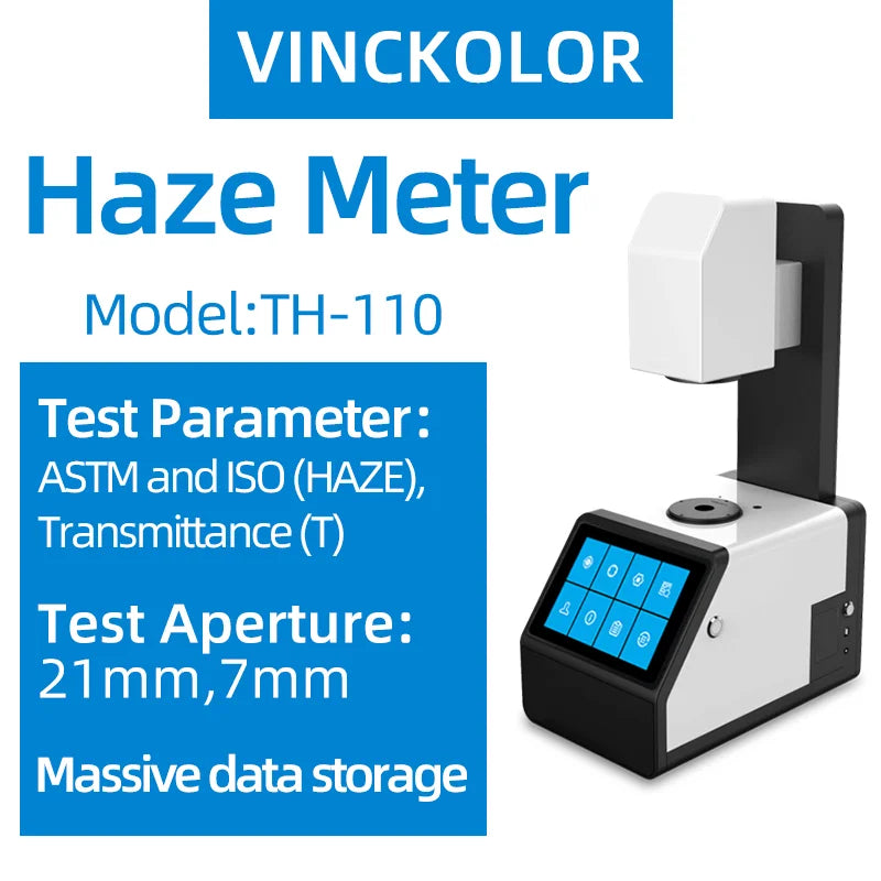 Medidor de Turbidez (Haze Meter) CHNSPEC TH-110 (ASTM/ISO) - Alta Precisión para Vidrio/Plástico/Film