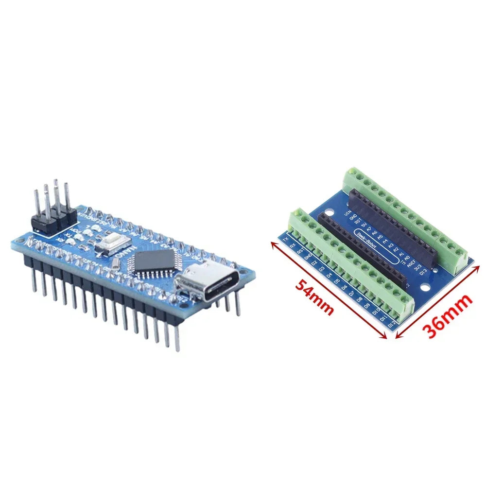 Placa Microcontrolador Mini Nano V3.0 (ATmega328P/168P, 16MHz, CH340) para Arduino