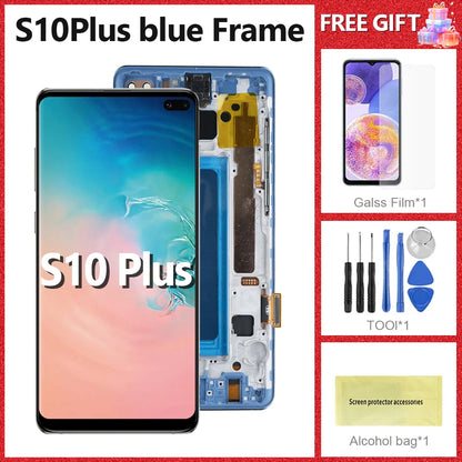 Pantalla S10plus 100% probada para Samsung S10 Plus, pantalla LCD S10 + para G975 Sm-g975f/ds G975u G975w