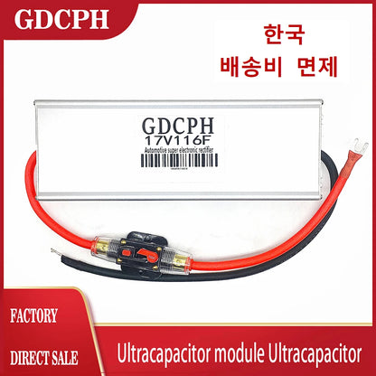 Módulo Rectificador Electrónico Supercapacitor Automotriz 16V 100F (Equivalente a 6x 2.7V 600F)