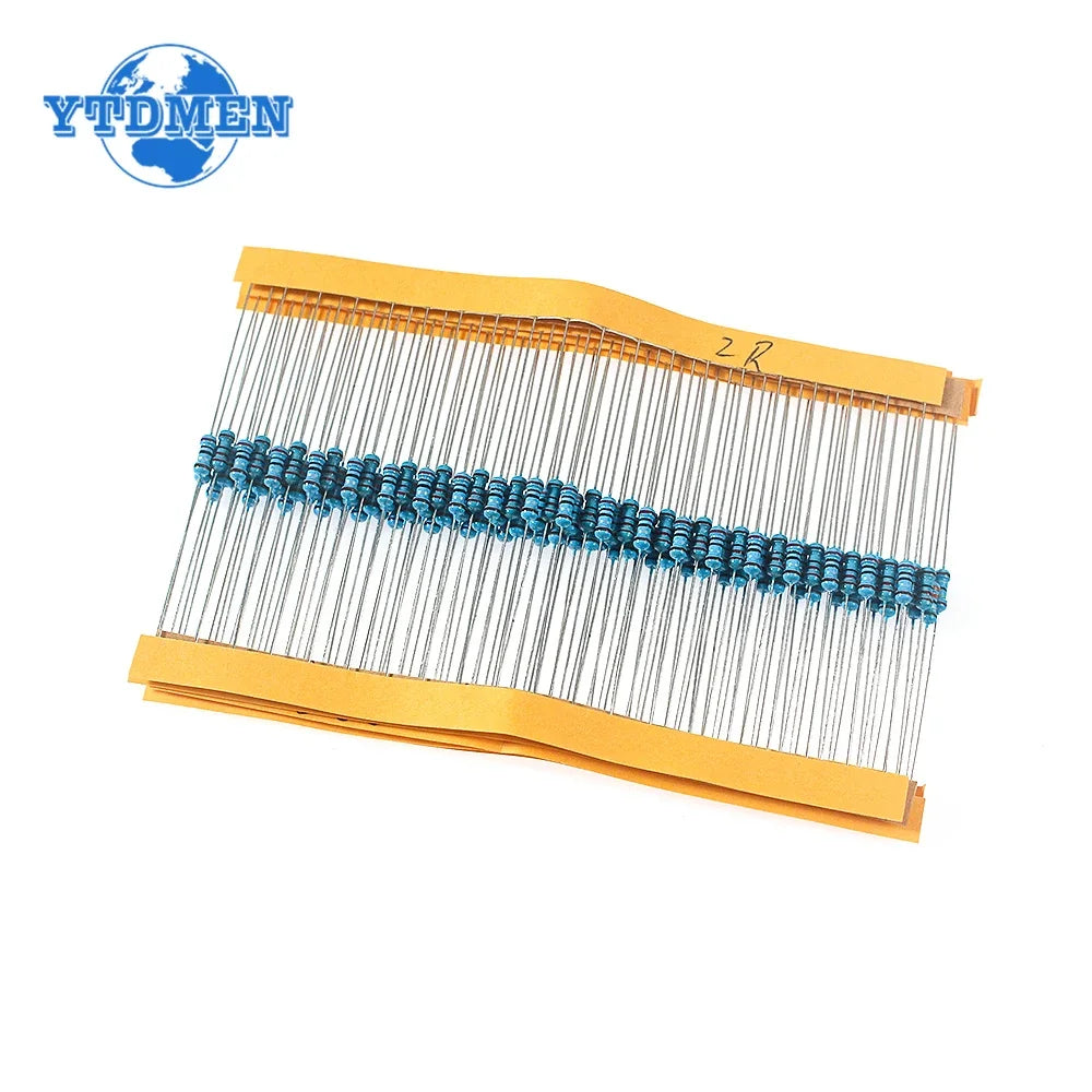 Kit Resistencias Película Metálica 1/4W 1% (2 Ohm - 3.3 Ohm) para Reparación Airbag Auto (120 Unidades)