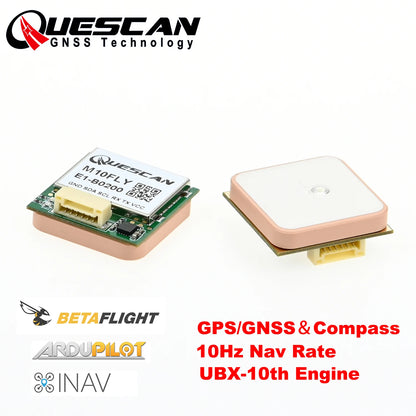 Módulo GPS M10FLY (10Hz) con Compás para Controladora Vuelo FPV Drone (Ardupilot/Betaflight/INAV/Pixhawk)