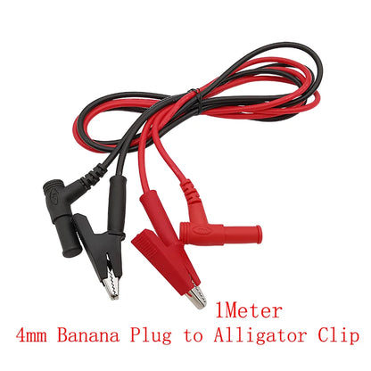 Puntas Prueba Universales Multímetro - Banana 4mm a Pinza Cocodrilo / Gancho / Aguja (1 Pza)