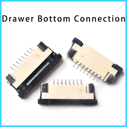 10pcs FPC FFC socket Connector 0.5mm 1mm Pitch Flat Cable  Flip bottom connection 4-5-6-7-8-9-10-12-14-15-16-18-20-22-24-26 Pin Pines
