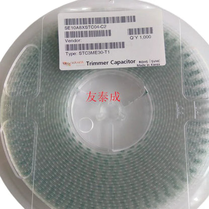 Capacitor Trimmer Cerámico SMD SEHWA Ajustable (3pF/6pF/10pF, 4.5x3.2mm) - Pack 5 Unidades (Valores Surtidos)