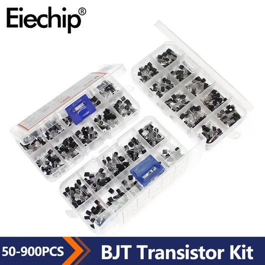 Kit Surtido Transistores BJT TO-92 NPN/PNP (A1015, BCxxx, S8xxx, 2Nxxxx) - 50-900 Piezas