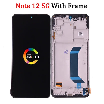 For Xiaomi Redmi Note 12 4G 23021RAAEG 22111317I LCD Display Touch Screen Digitizer Panel Assembly For Redmi Note 12 5G LCD