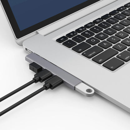 Hub USB-C 4-en-1 USB 3.0 + PD 60W + Type-C 3.1 Splitter OTG para Xiaomi/Lenovo/MacBook Pro/Air