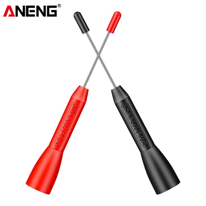 Kit Puntas Prueba Multímetro (x2) - Sondas Automotrices No Destructivas (600V/10A, Aguja 2mm)