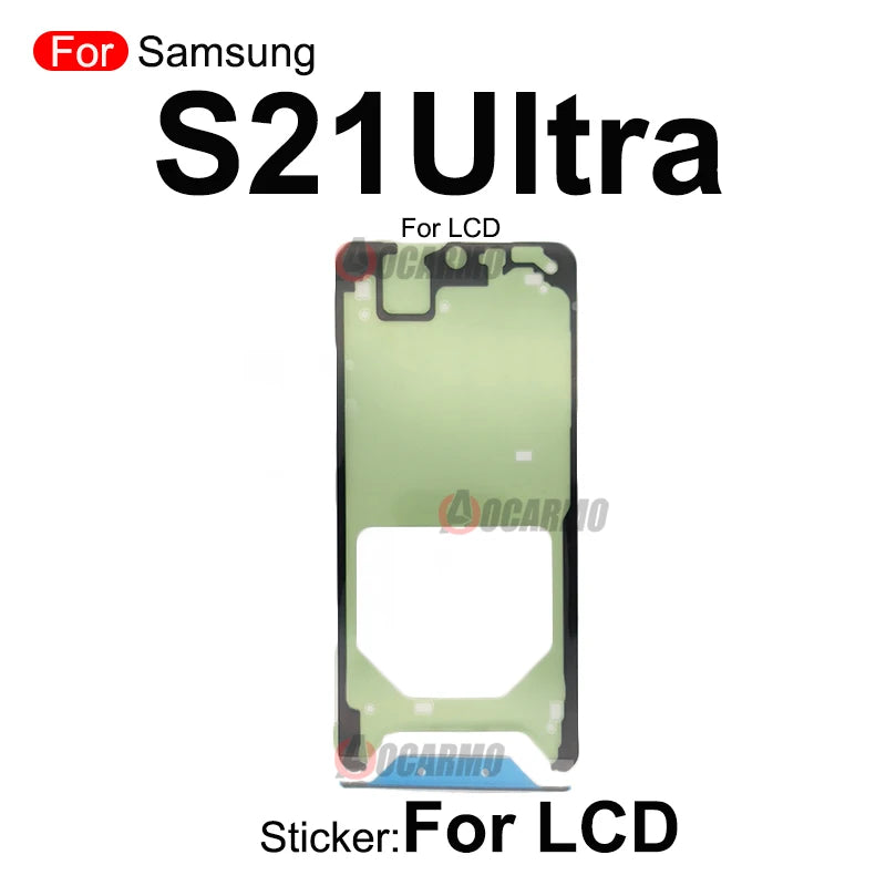 Adhesivo Doble Cara para Pegado Pantalla LCD Frontal y Tapa Batería Trasera Samsung Galaxy S21/S21+/S21FE/S21 Ultra
