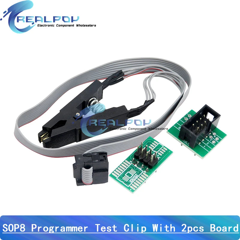 Kit Programador USB CH341A EEPROM/Flash/BIOS con Clip SOIC8, Adaptador 1.8V y ZIF Socket