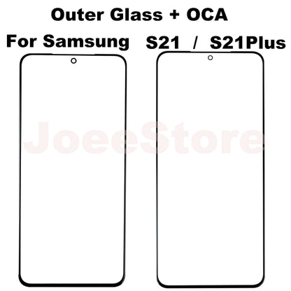 2 Cristales Exteriores con Film OCA para Pantalla LCD Samsung Galaxy (Varias Series)