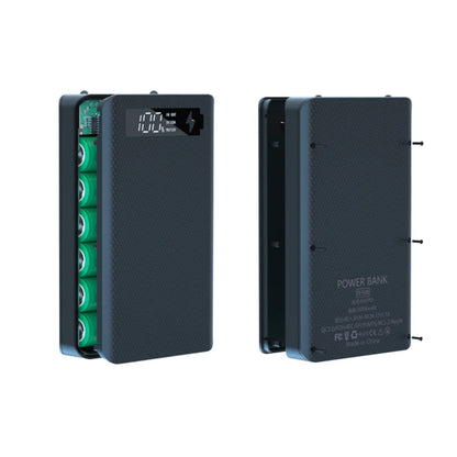Caja Power Bank DIY Desmontable QC 3.0 (6x18650) Doble USB + PD (Soporte Batería 18650)