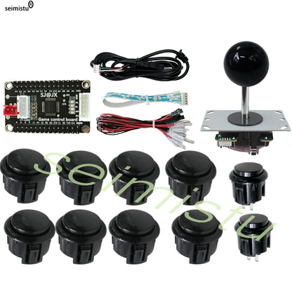 Kit DIY Joystick Arcade (Copia Sanwa) para Neo Geo/Raspberry Pi/XBOX360/Android/PS3 (Controlador USB Zero Delay)
