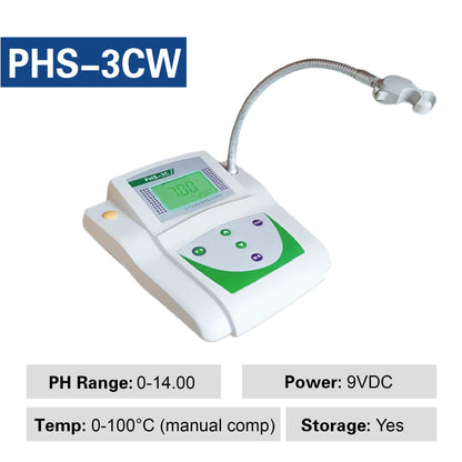 Medidor de pH de Sobremesa PHS-3C para Laboratorio - Tester Digital Calidad Agua Alta Precisión