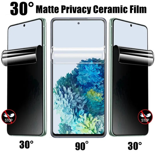 2 Protectores de Pantalla de Hidrogel Anti-Espía para Samsung Galaxy (Varias Series)