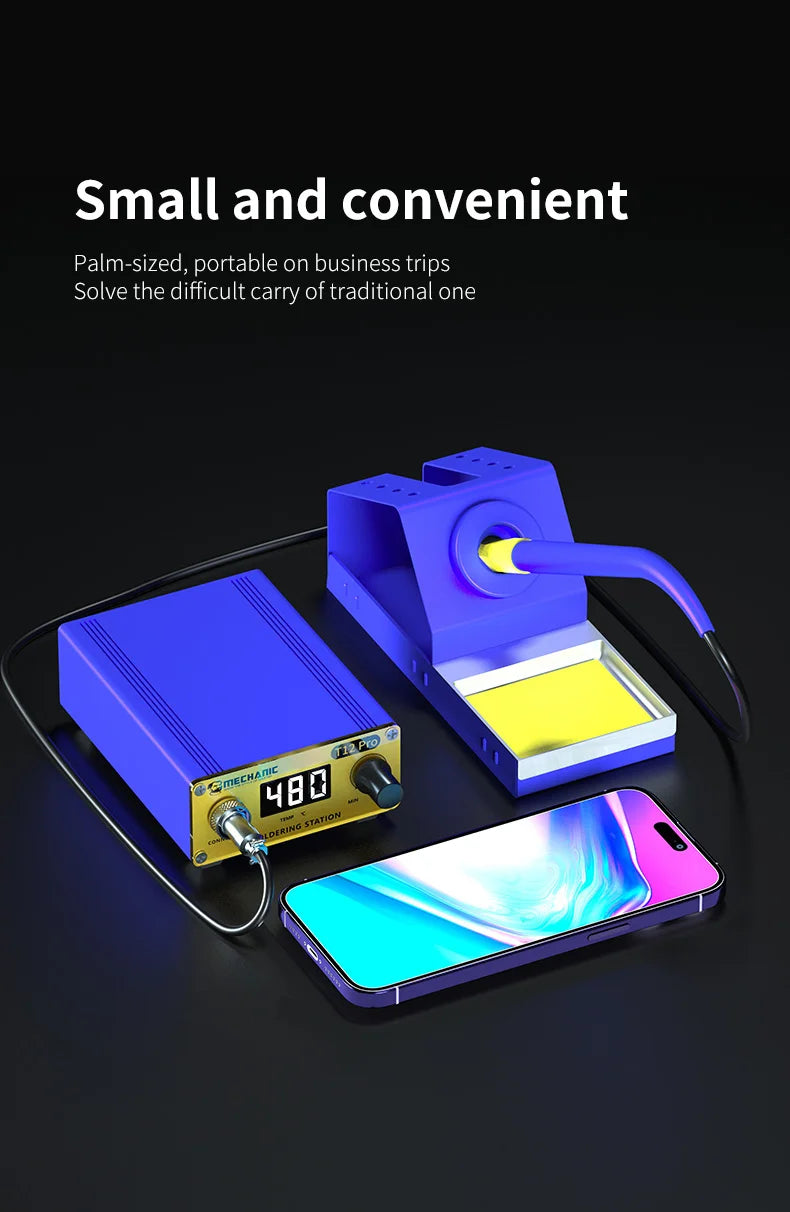 MECHANIC T12 Pro Soldering Station - Intelligent LED Digital Display Anti-Static Thermostat Heating Repair Welding Tool
