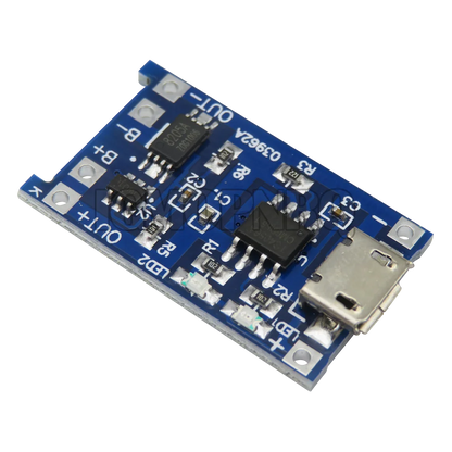 5pcs 5V Micro USB 1A 18650 TP4056 Lithium Battery Charging Board With Protection Charger Module 1A