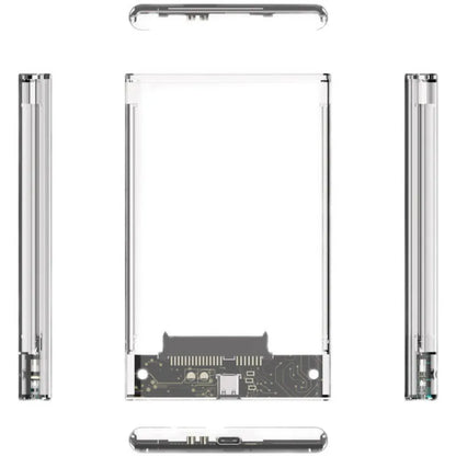 Carcasa Externa Transparente USB 3.0 / Tipo C 3.1 a SATA para Disco Duro HDD/SSD 2.5" Caja Caddy