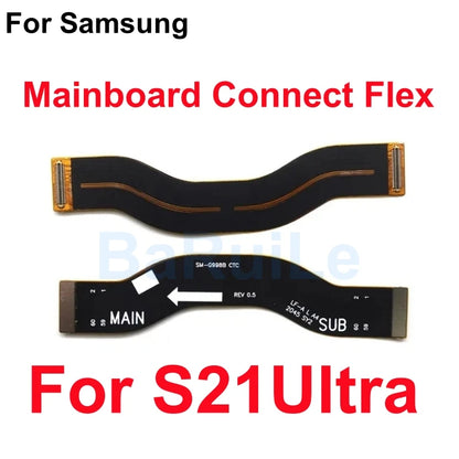 Placa base de carga conectar Flex para Samsung S21 Plus S22 Ultra S20 S23 pantalla LCD conectar placa base extender Cable cinta