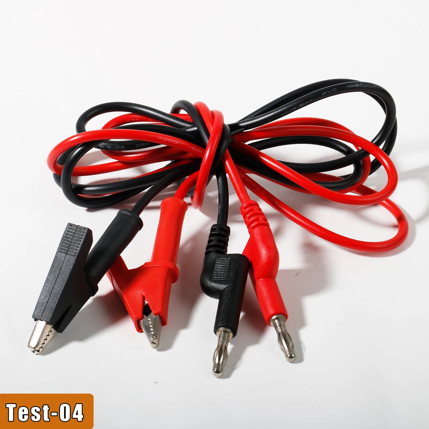 Puntas Prueba Multímetro Universales - Cable Banana Plug a Pinzas Cocodrilo