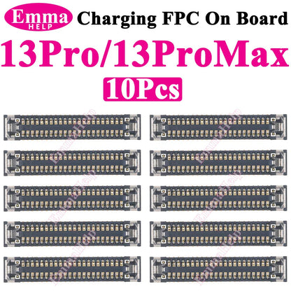 Conector FPC Dock Carga USB en Placa Lógica para iPhone 11-16 Pro Max/Plus/Mini/XS Max (Original, 10 Unidades)