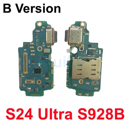 Para Samsung S24 Ultra S25 Plus S928B S926B S921B S928 S931B S938B Placa de puerto de carga USB placa base de señal principal Cable flexible LCD