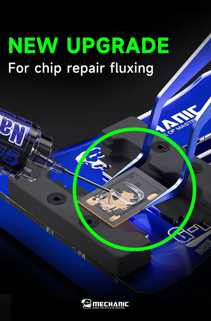 Flux Pasta Nano MECHANIC M35 (10cc) con 3 Agujas para Chip/Placa Base (Alto Rendimiento Reparación) Herramienta Soldadura